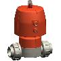 PP-H membrnov ventil pneumatick DIASTAR FO, rouben, polyfuzn, PTFE/EPDM d20