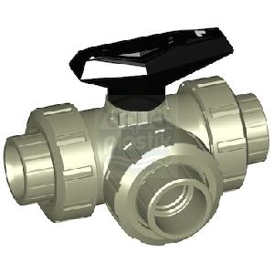 PP-H trojcestn� T kulov� kohout 543 EPDM d40 polyfuzn�